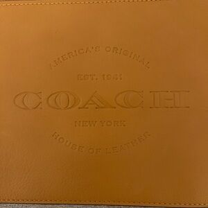 Coach leather wristlet